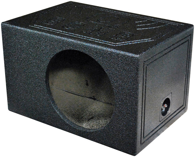  Q Power QBOMB12VLSINGLE Single 12" Ported Subwoofer Box w/ Bedliner Paint Coating 