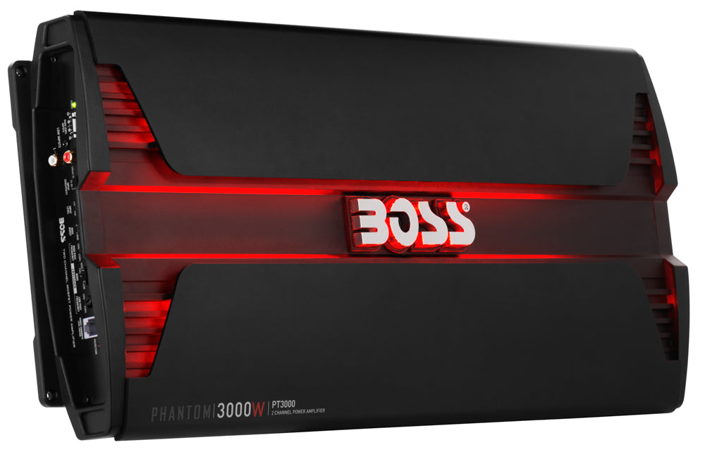  Boss Audio PT3000 3000 Watt 2 Channel Phantom Car Amplifier 