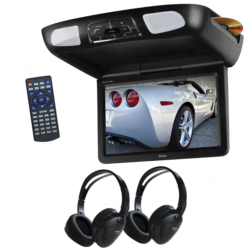  Boss Audio BV101MC 10.1" Flip Down Monitor w/ DVD Player 