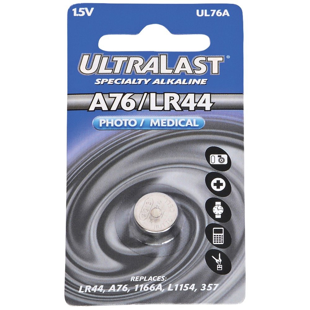  ULTRALAST UL76A UL76A Alkaline Photo/Medical Button Cell Battery 