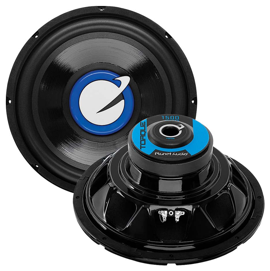  Planet Audio TQ12S 12" 1500 Watt 4 Ohm Subwoofer 