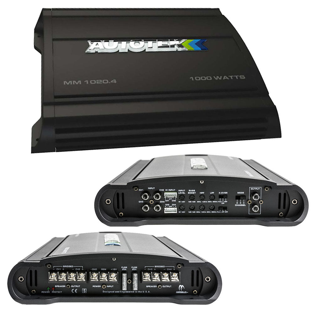  Autotek Mean Machine Amplifier 1000 Watts 4 Channel 