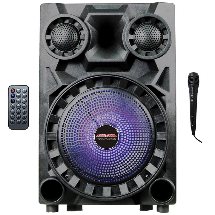  MAXPOWER MPD833L Single 8" Woofer with built in Rechargeable battery & one mic 