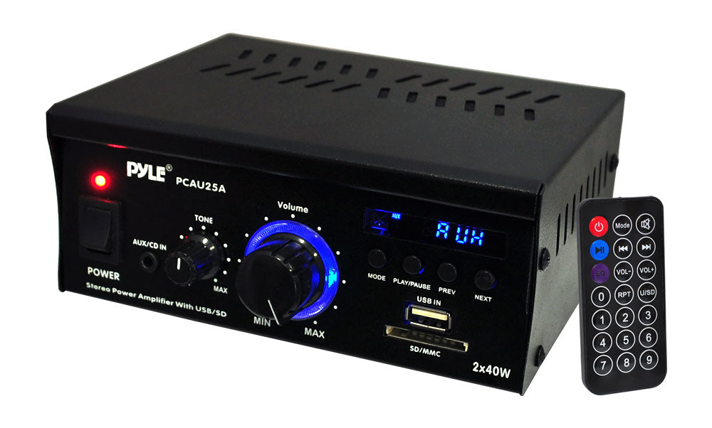  Pyle PCAU25A mini 2CH amplifier with USB 