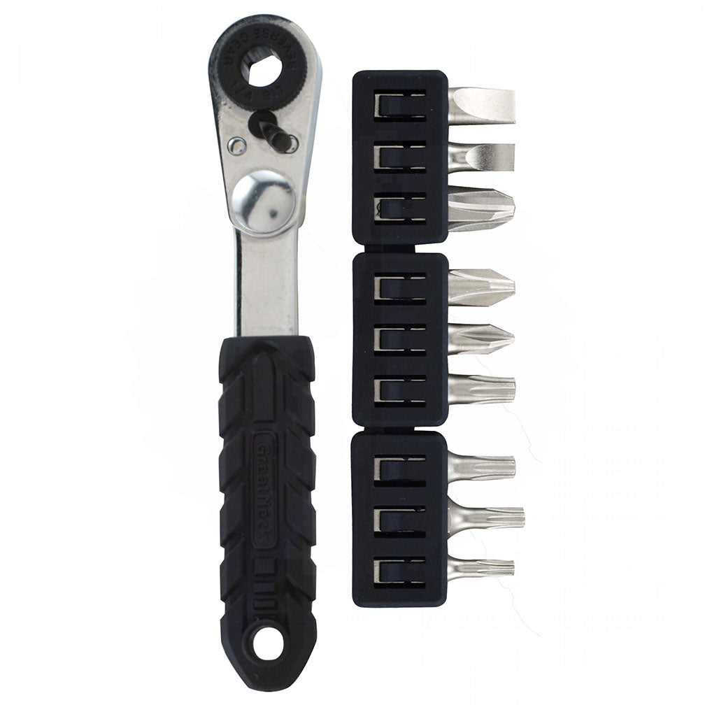  GreatNeck 51063 Mini Ratchet and Bit Set 10-Piece 