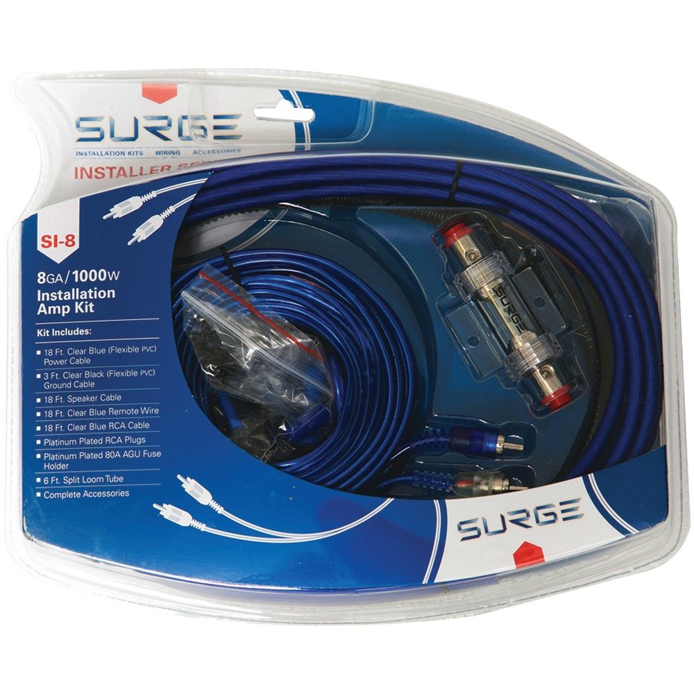  SURGE ATRSI8 Installer Series Amp Installation Kit (8 Gauge, 1,000 Watts) 