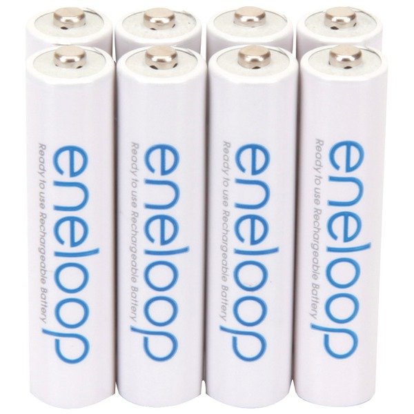  Panasonic BK-4MCCA8BA eneloop Rechargeable Batteries (AAA; 8 pk) 