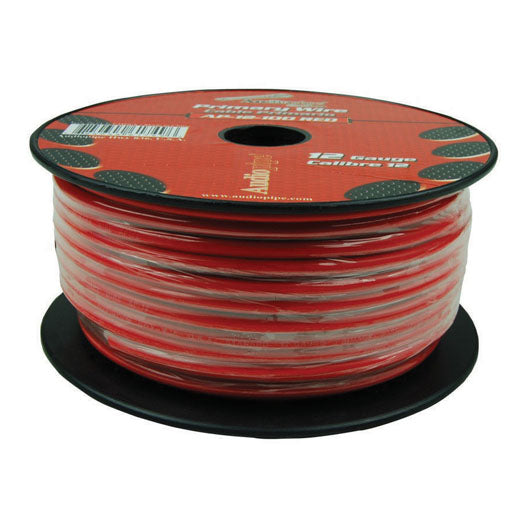  Audiopipe AP12500RD 12 Gauge 500Ft Primary Wire Red 