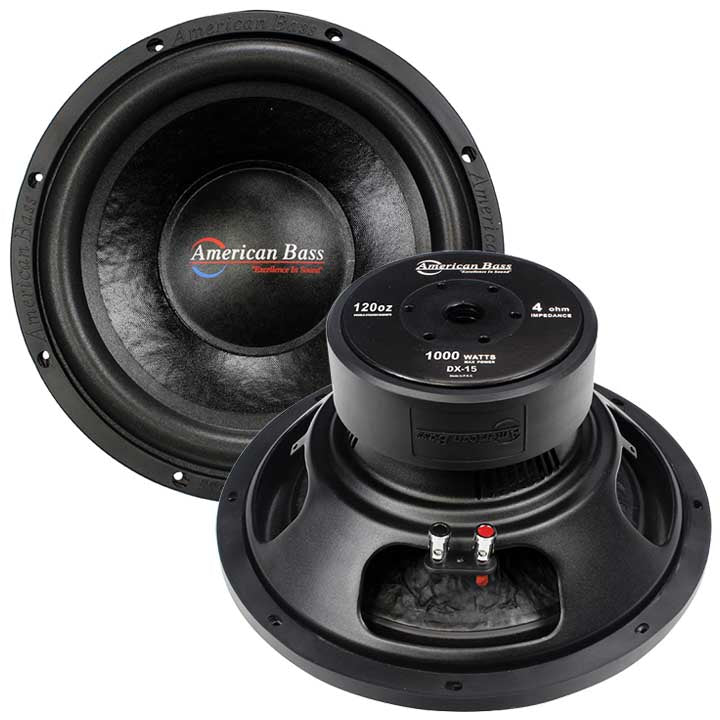  American Bass DX154 15" Woofer 1000 Watt max 4 Ohm SVC 