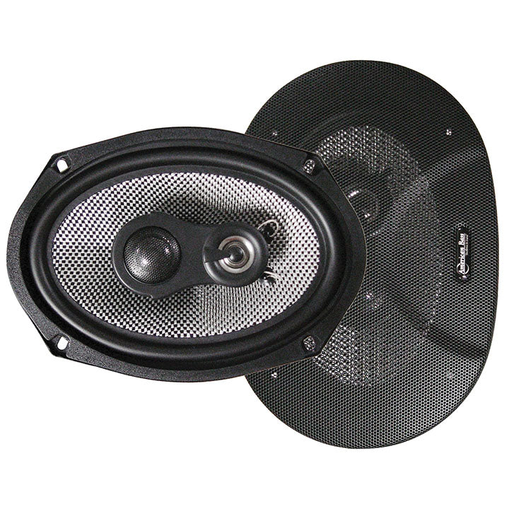  American Bass SQ6.9 - 6x9 3-Way Car Speakers Pair 