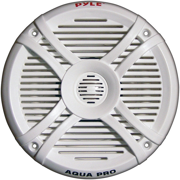  Pyle Dual 6.5'' Water Resistant Marine Speakers, 2-Way Full Range Stereo Sound, 250 Watt, White (Pair) 