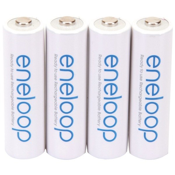  Panasonic BK-3MCCA4BA eneloop Rechargeable Batteries (AA; 4 pk) 