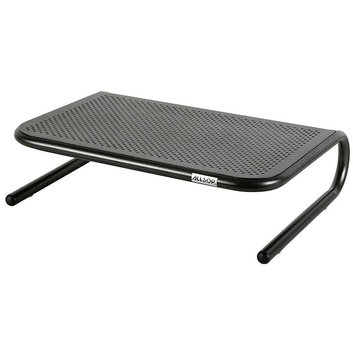  Allsop Metal Art Jr. Monitor Stand 14Inch wide holds 40 lbs keyboard storage space Pearl Blue 30165 