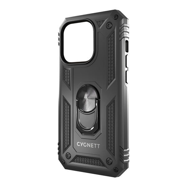  Cygnett CY4213CPSPC Rugged Phone Case, Black (for iPhone 14 Pro) 