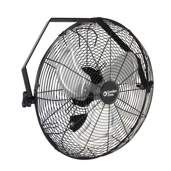  Comfort Zone CZHVW18 High-Velocity Industrial 3-Speed Wall Mount Fan 