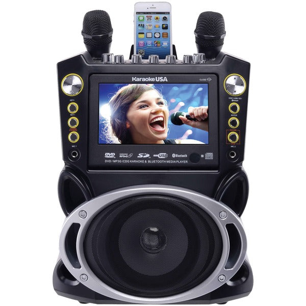  Karaoke USA GF844 Bluetooth Karaoke Machine 