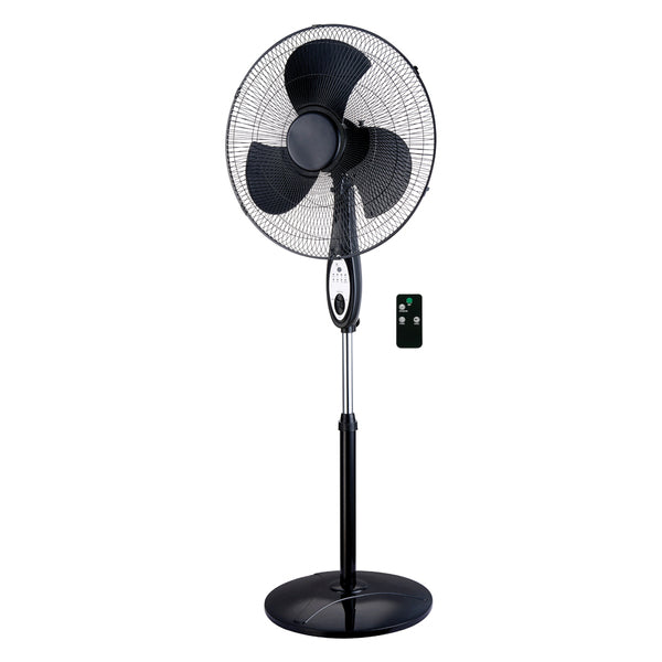  Optimus F-1672BK-F 3-Speed 50-Watt 16-In. Portable Oscillating Fan with Remote 