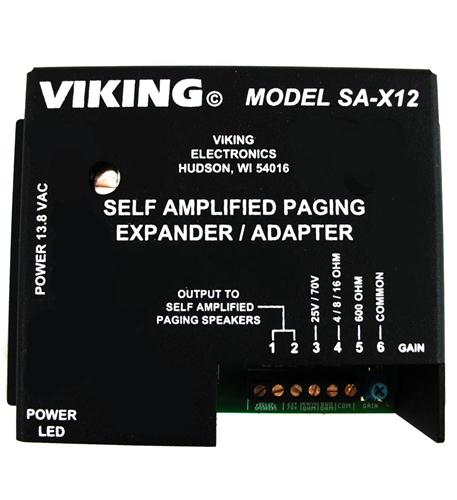  Viking electronics SA-X12 Self Amplified Paging System Expander 