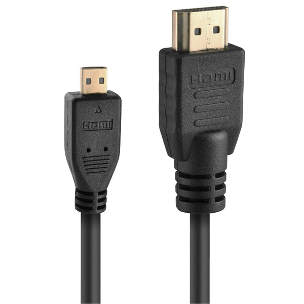  Ematic EMH60 HDMI to Micro HDMI Standard Cable with Ethernet, 6 Feet 