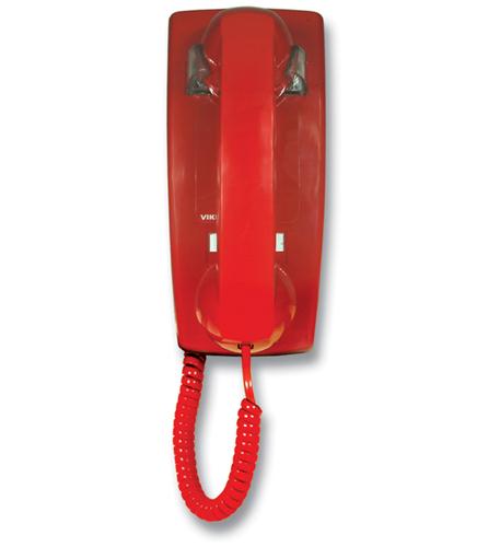  Viking electronics K-1900W-2 Hotline Wall Phone - Red 