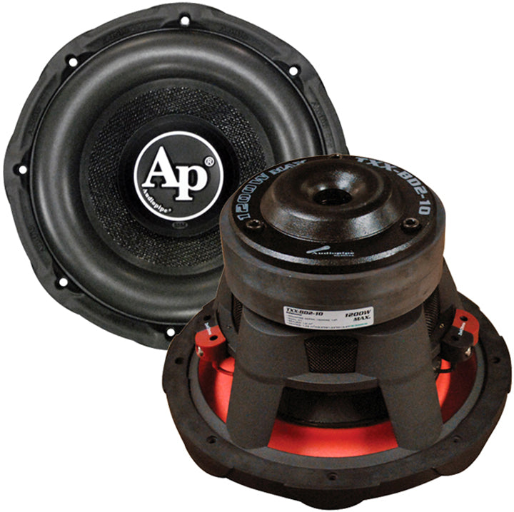  Audiopipe 10" Woofer 1200W Max 4 Ohm DVC 