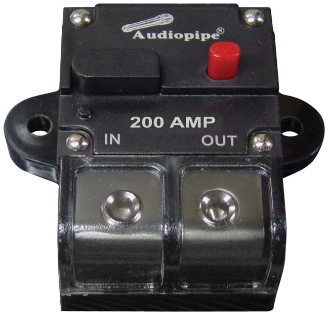  Audiopipe CB200AP 200Amp Manually Resettable Circuit Breaker 