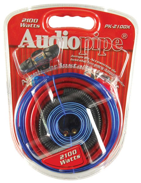  Audiopipe Pk2100x 2100w 4 Gauge Amplifier Amp Wiring Kit 2100 Watt Pk-2100x 