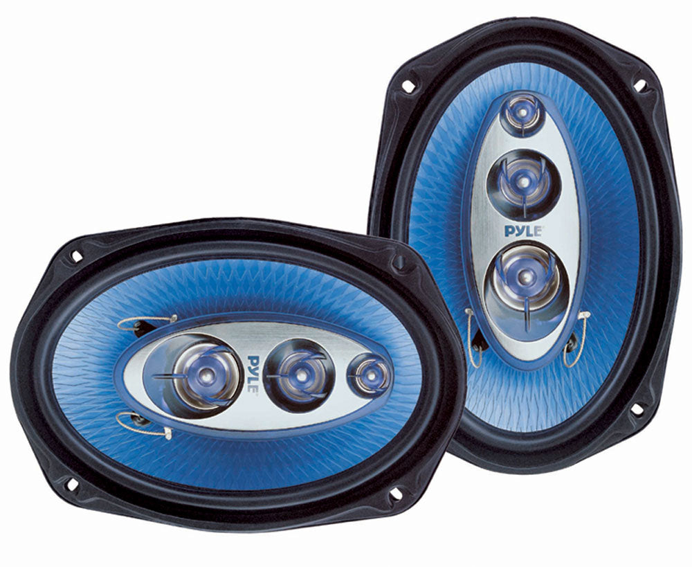  Pyle PL6984BL 6 x 9-Inch 400-Watt 4-Way Speakers 