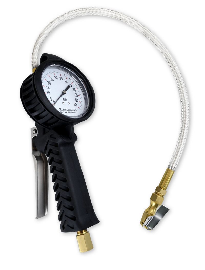  Astro 3082 TPMS Dial Tire Inflator with Stainless Hose 065 psi 