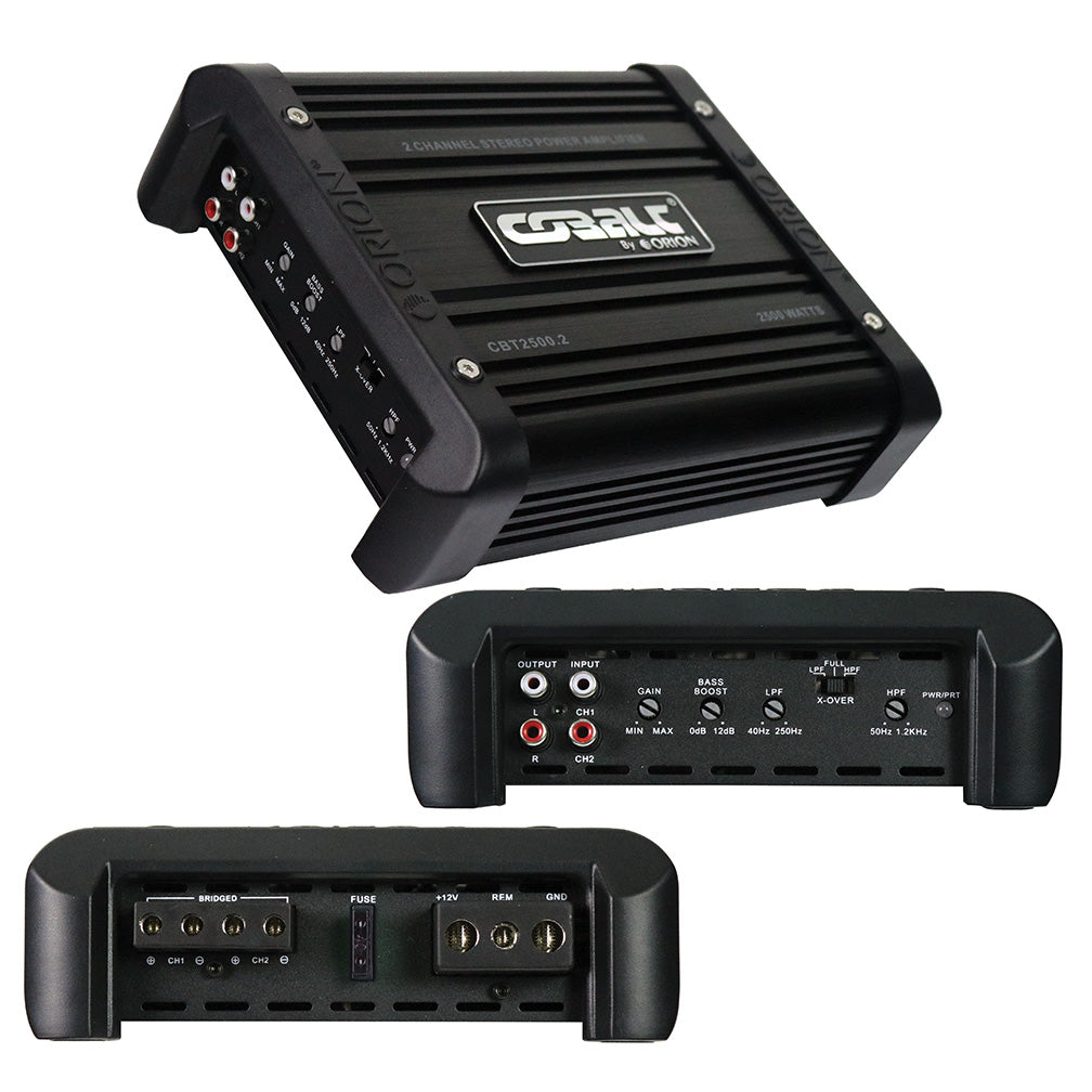  Orion CBT25002 2 Channel Amplifier, 1250W RMS/2500W MAX 