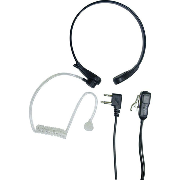  Midland AVPH8 Acoustic Throat Mic for GMRS Radios with PTT VOX Compartment 