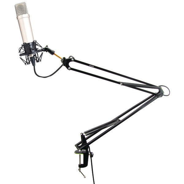  Pyle PMKSH04 Universal Table Clamp Pro Boom Shock Microphone Mount 