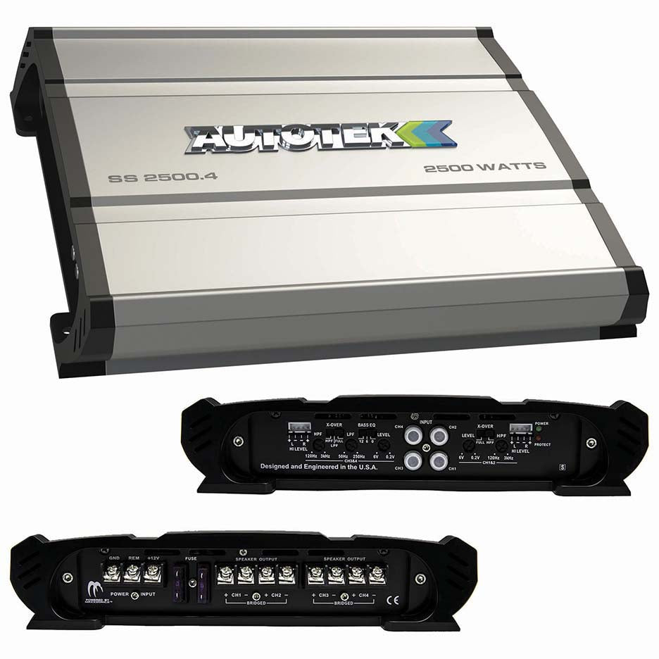  Autotek SS25004 Super Sport Amplifier 2500 Watt 4 Channel 