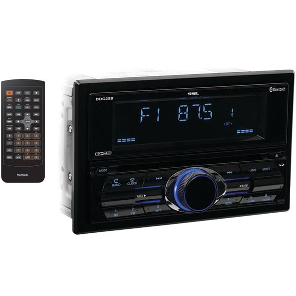  SoundStorm DDC28B 2DIN CD MP3 Receiver w/ USB & SD Card Reader 