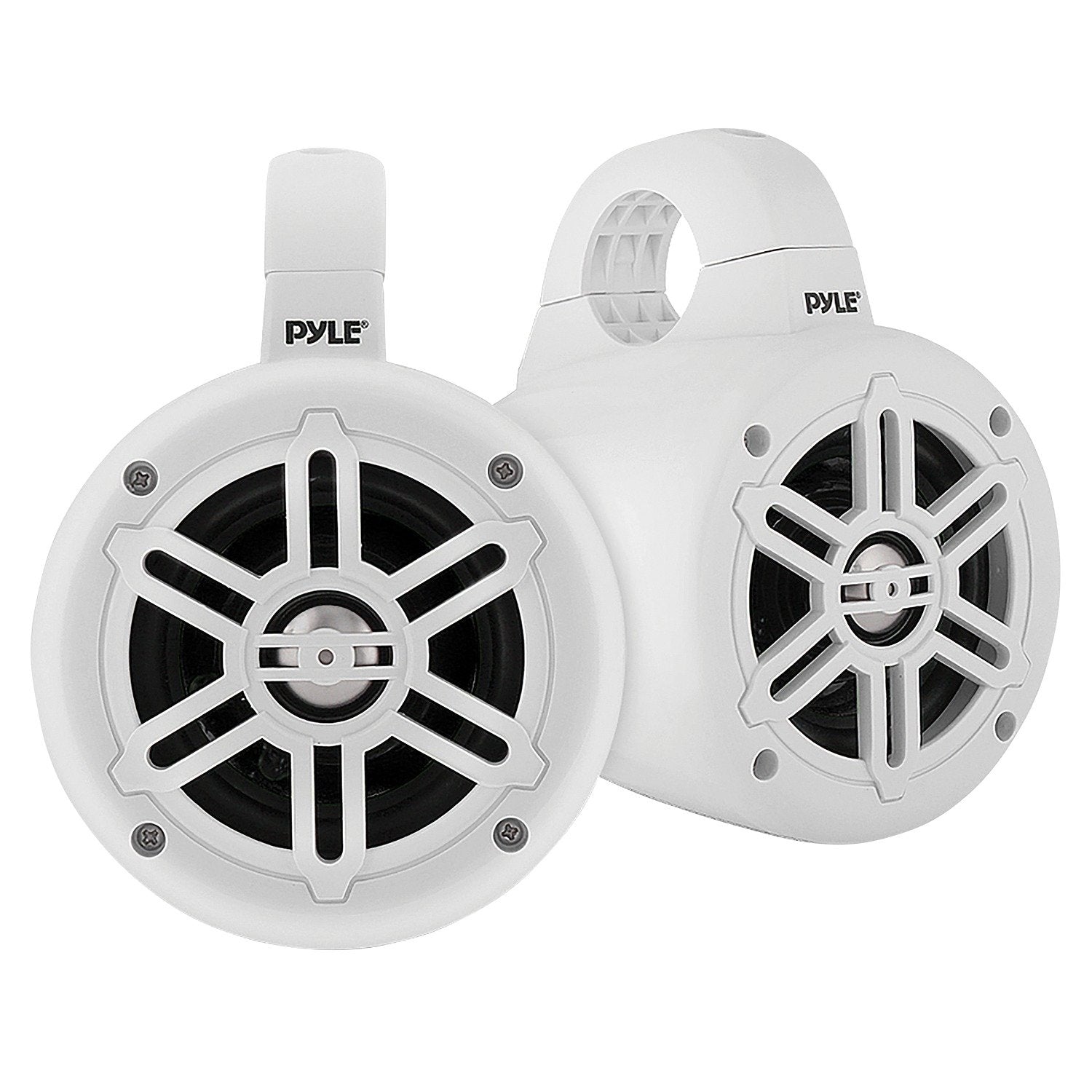  Pyle PLMRWB45W 4" 300W-Max Waterproof Marine Wakeboard Tower Speakers 