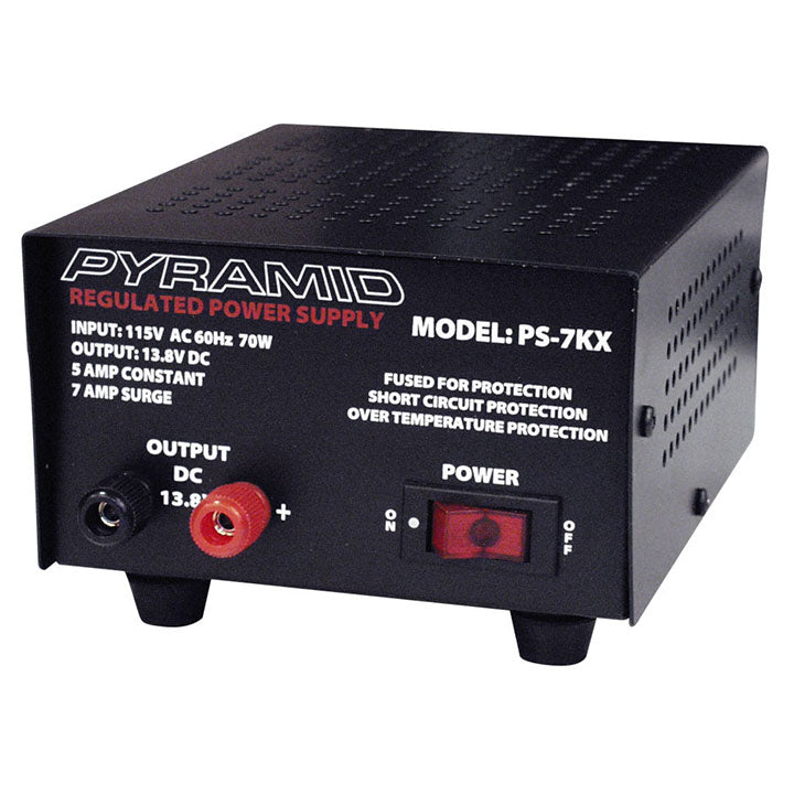  Pyramid PS7KX 5 Amp 13.8V DC Power Supply 