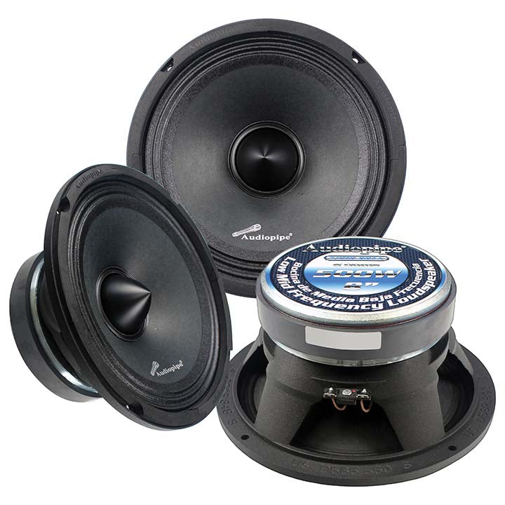  Audiopipe APMB8BTC 8" 500 Watt Mid Bass Car Speaker 