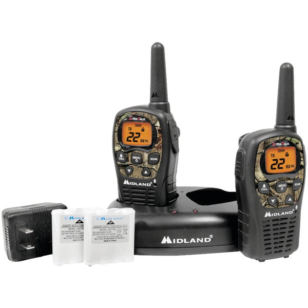  Midland LXT535VP3 24-Mile Camo GMRS Radio Pair w/ Charger & Batteries 