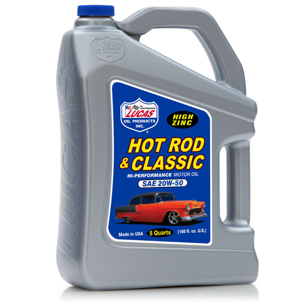  Lucas Oil 10684 Sae 20W-50 Hot Rod Oil 5 Quart 