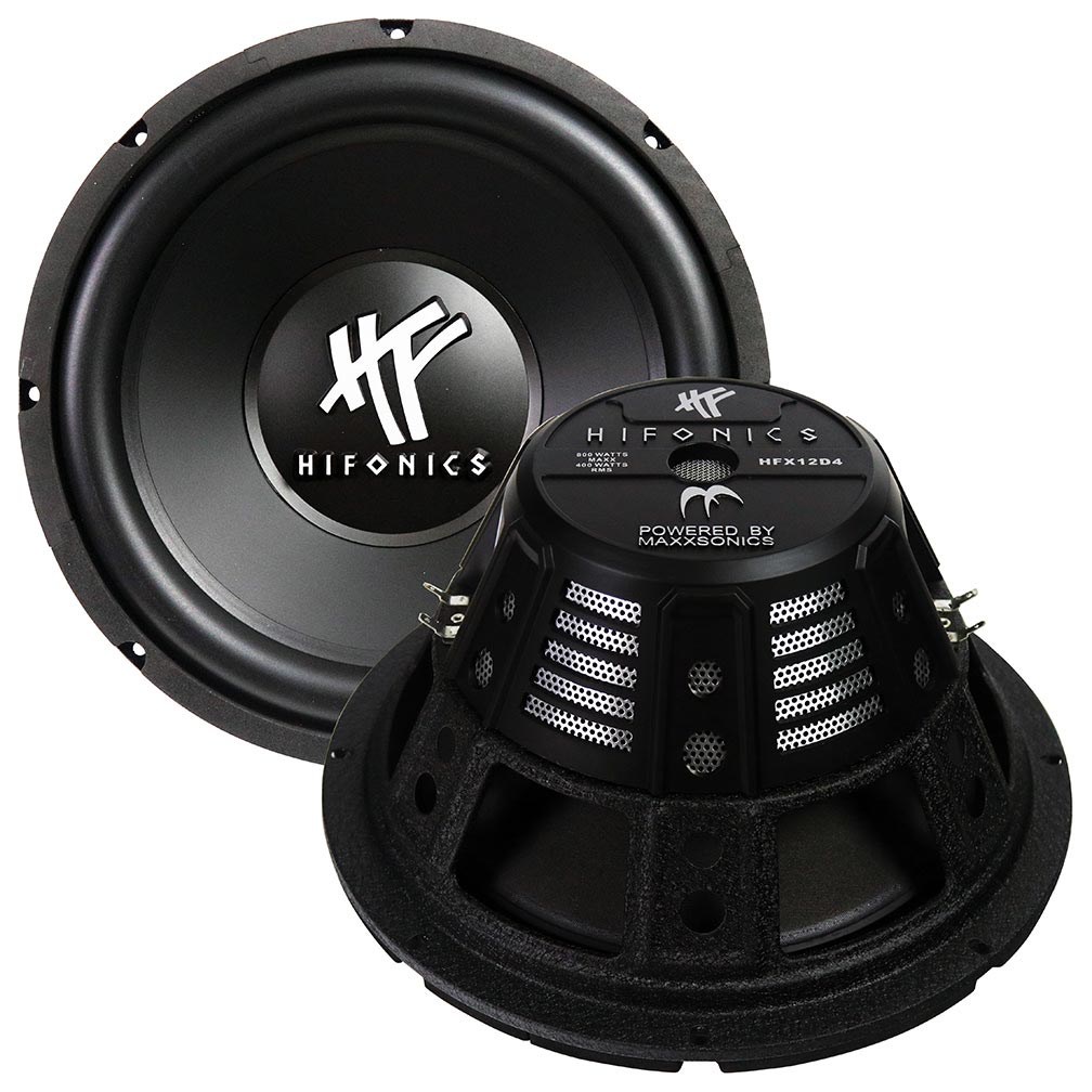  SUBWOOFER 12" HIFONICS HFX12D4 800 WATTS MAX DUAL 4 OHM VOICE COIL 