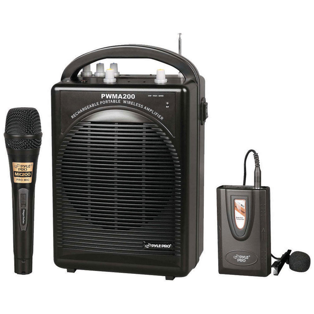  Pyle Pro PWMA200 Rechargeable Portable PA System 