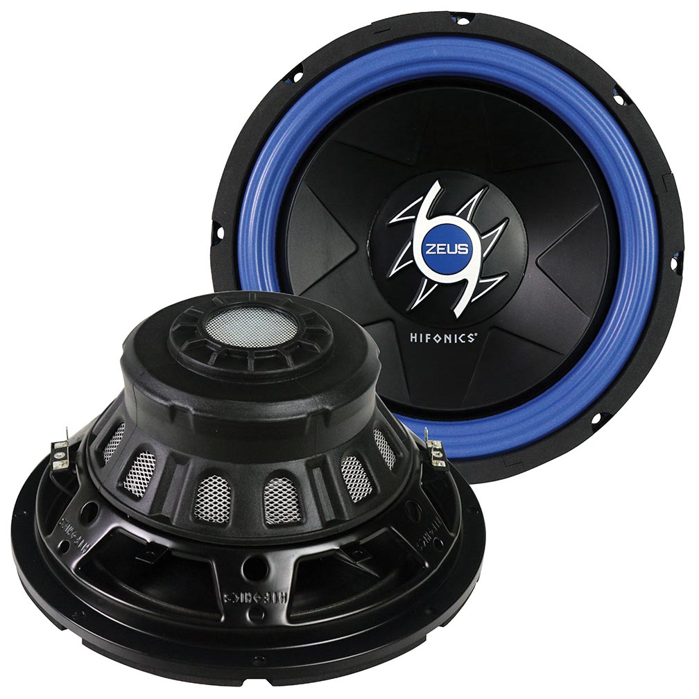  Hifonics ZG10D4 Zeus 10 inch 4 OHM DVC Subwoofer 300 Watts RMS / 600 Watts Peak 