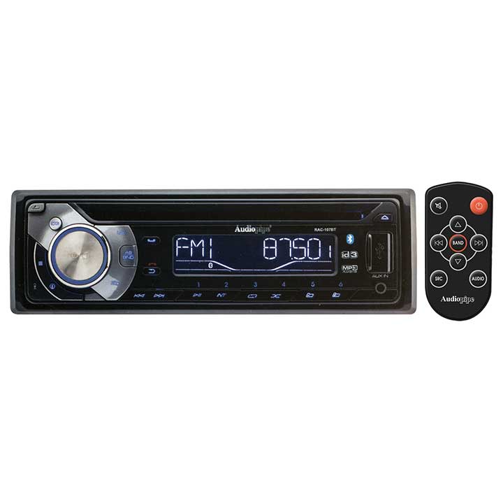  Audiopipe RAC107BT AM/FM/CD/USB/BT with Remote & sub out 