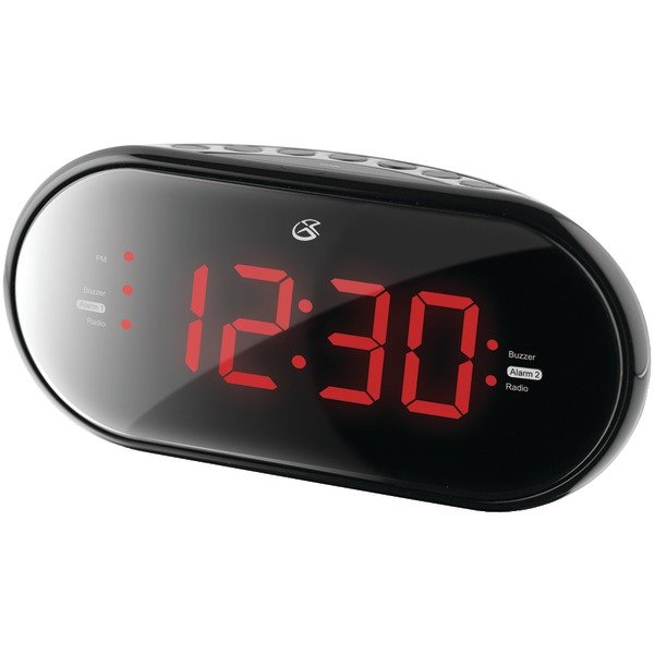  GPX C253B Dual Alarm Clock Radio 