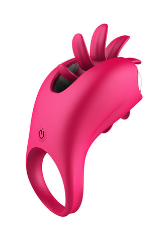 Rechargeable Oral Sex Simulator with Cock Ring