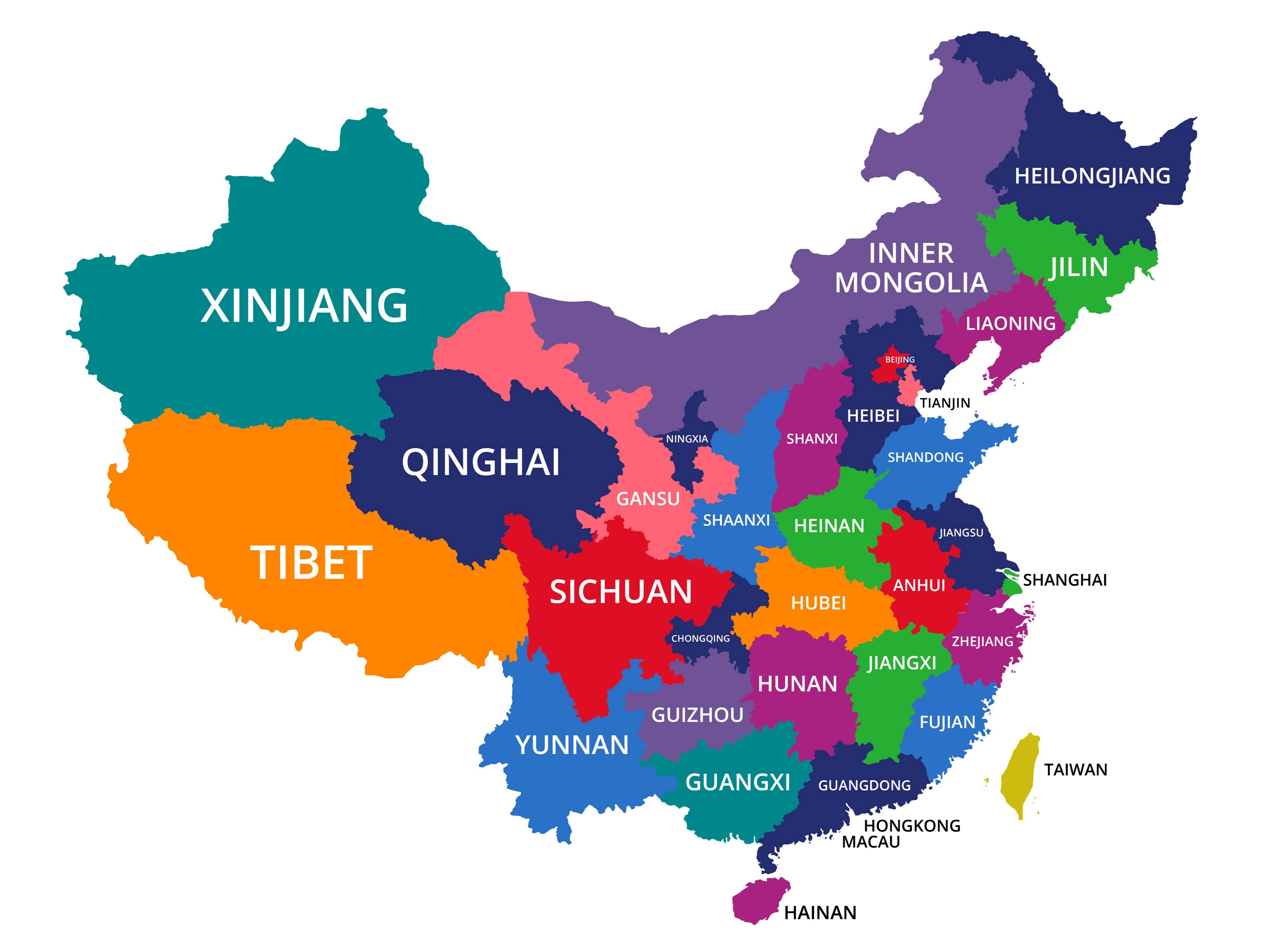 china florist map