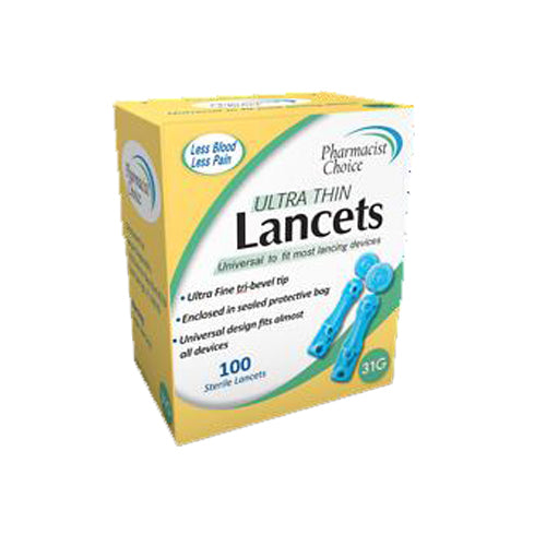 Simple Diagnostics, Ultra Thin Lancet 31G, 100 Count