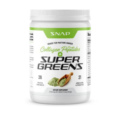 Snap Supplements, Super Greens Collagen and Greens, 11.3 Oz