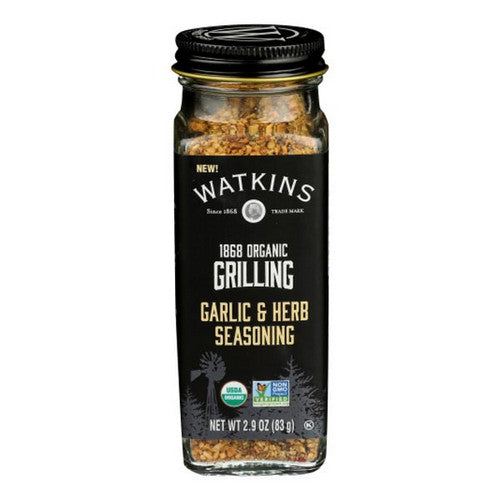 Watkins, Organic Grilling Garlic And Herb Seasoning, 2.9 Oz