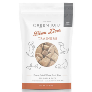 Green Juju Freeze-Dried Bison Liver Trainers Dog Food